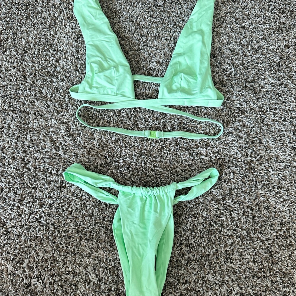 Zara swimsuit mint green